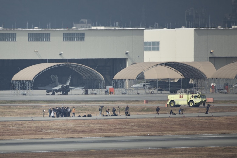 Initial Japan-Based CVW-5 Jet Squadrons Fly-in to MCAS Iwakuni