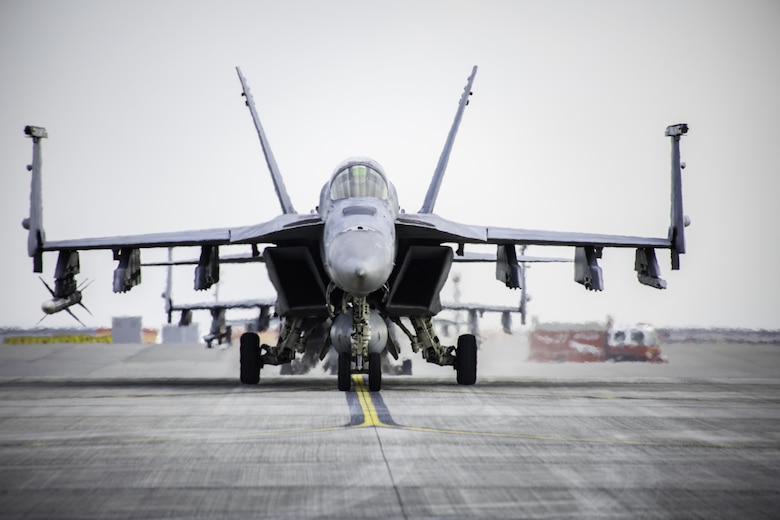 Initial Japan-Based CVW-5 Jet Squadrons Fly-in to MCAS Iwakuni