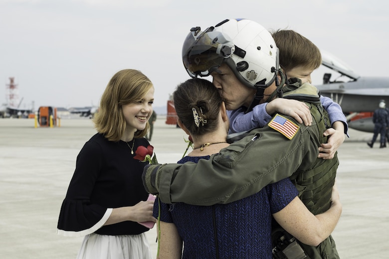 Initial Japan-Based CVW-5 Jet Squadrons Fly-in to MCAS Iwakuni