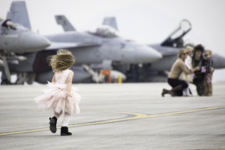 Initial Japan-Based CVW-5 Jet Squadrons Fly-in to MCAS Iwakuni