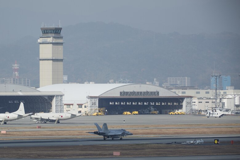 Initial Japan-Based CVW-5 Jet Squadrons Fly-in to MCAS Iwakuni