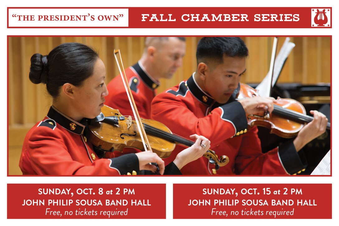Fall Chamber Series Concerts: Oct. 8 & 15