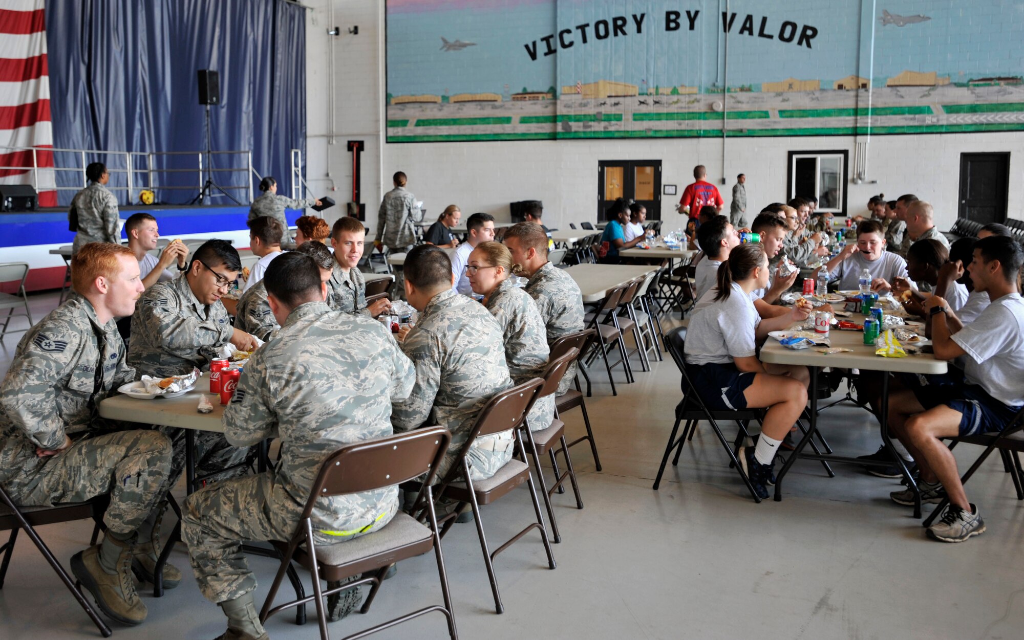 The event was a coordinated effort between the Sumter community, local businesses and the base.
