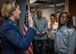 New 932nd recruit takes the oath with family looking on.