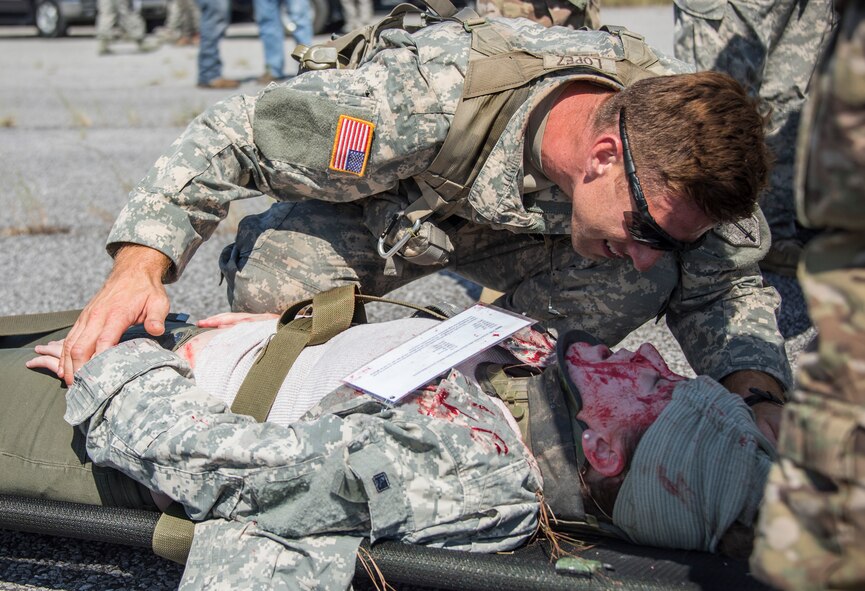First responders from the 6th RTB, the 96th Civil Engineer Group Fire Department, 96th Security Forces Squadron, Okaloosa County Emergency Medical Services and Okaloosa Med Flight responded to a simulated mid-air helicopter collision and crash on the range. The realistic exercise with more than 20 injuries served to validate the 6 RTB’s mass casualty exercise procedures and their ability to work as part of a unified command.