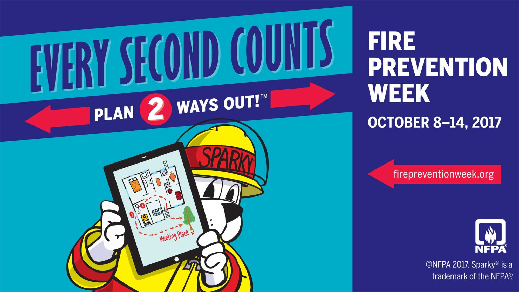 This year's Fire Prevention Week is Oct. 8-14 and the RAF Mildenhall fire Department has several events planned. (Courtesy graphic)