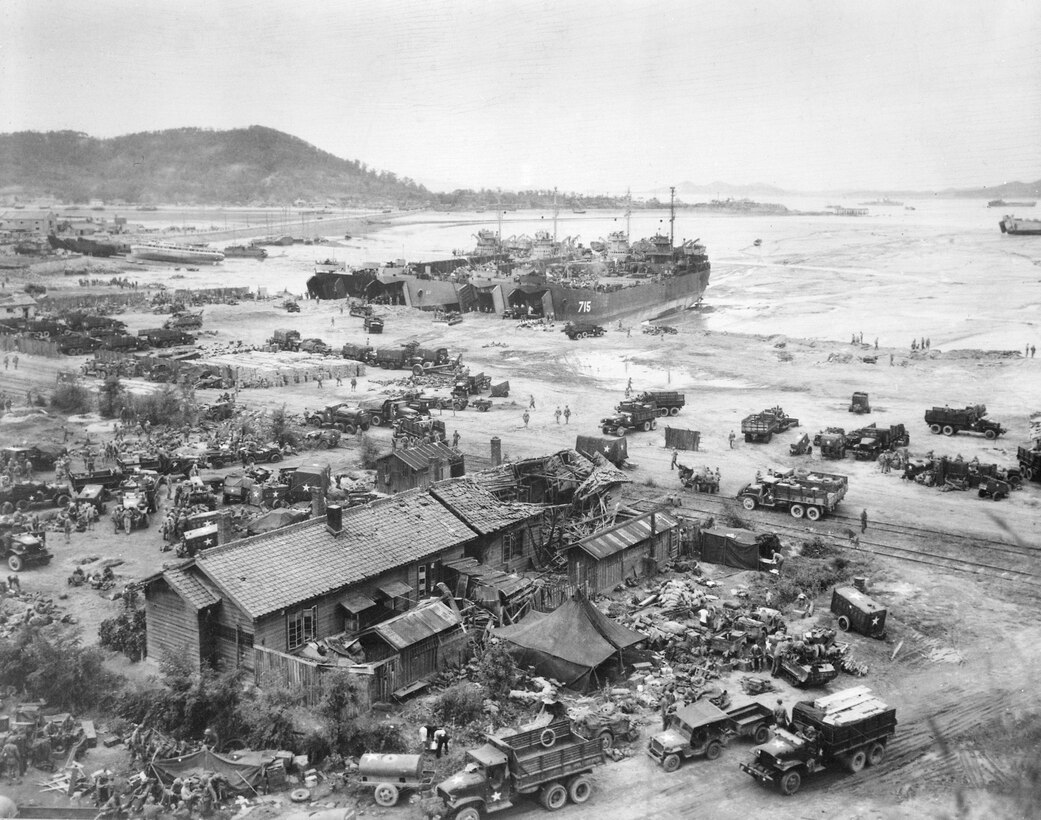 Largest amphibious landing since end of World War II, September 15, 1950, at Inchon Harbor, Republic of Korea