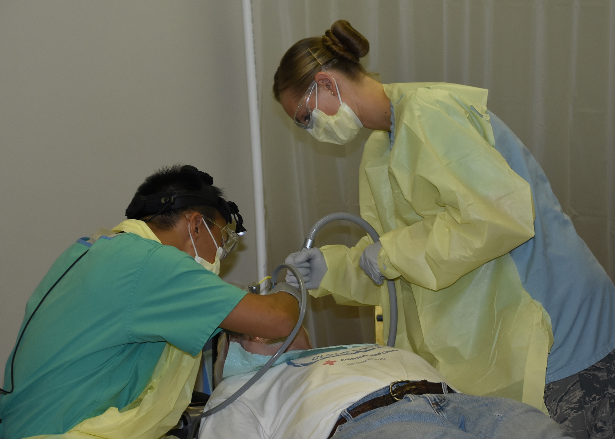 Air National Guard, Navy (Active and Reserve), and Active Component Air Force dentists trained and provided dental care at a field-condition medical facility set up at the Eastwood Memorial United Methodist Church in Caruthersville, Missouri, from Sept. 13-21, during Operation Healthy Delta Innovative Readiness Training.