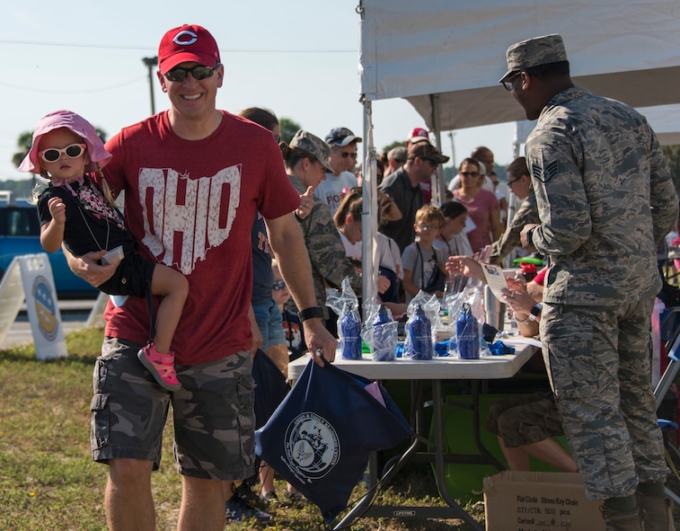 More than 470 kids participated in Operation Hero. The event was set up to show them the process their parents go through before they leave home.