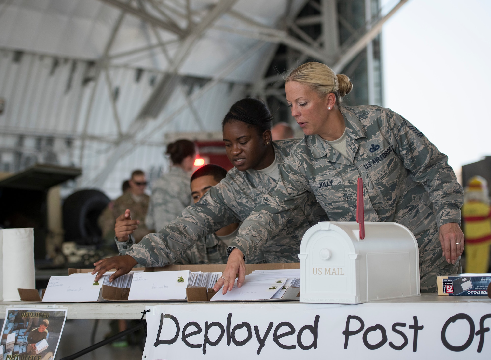 More than 470 kids participated in Operation Hero. The event was set up to show them the process their parents go through before they leave home.
