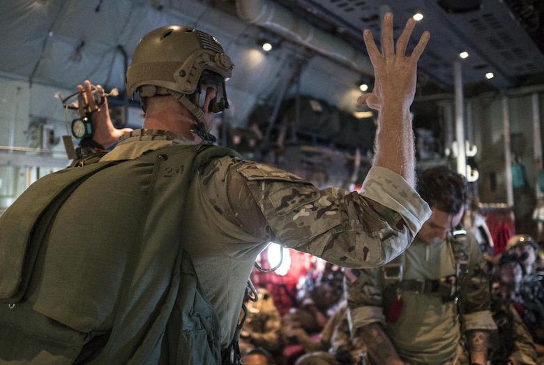 Military free fall operations at Kadena
