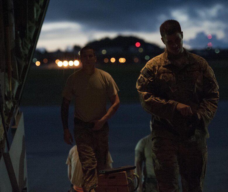 Military free fall operations at Kadena