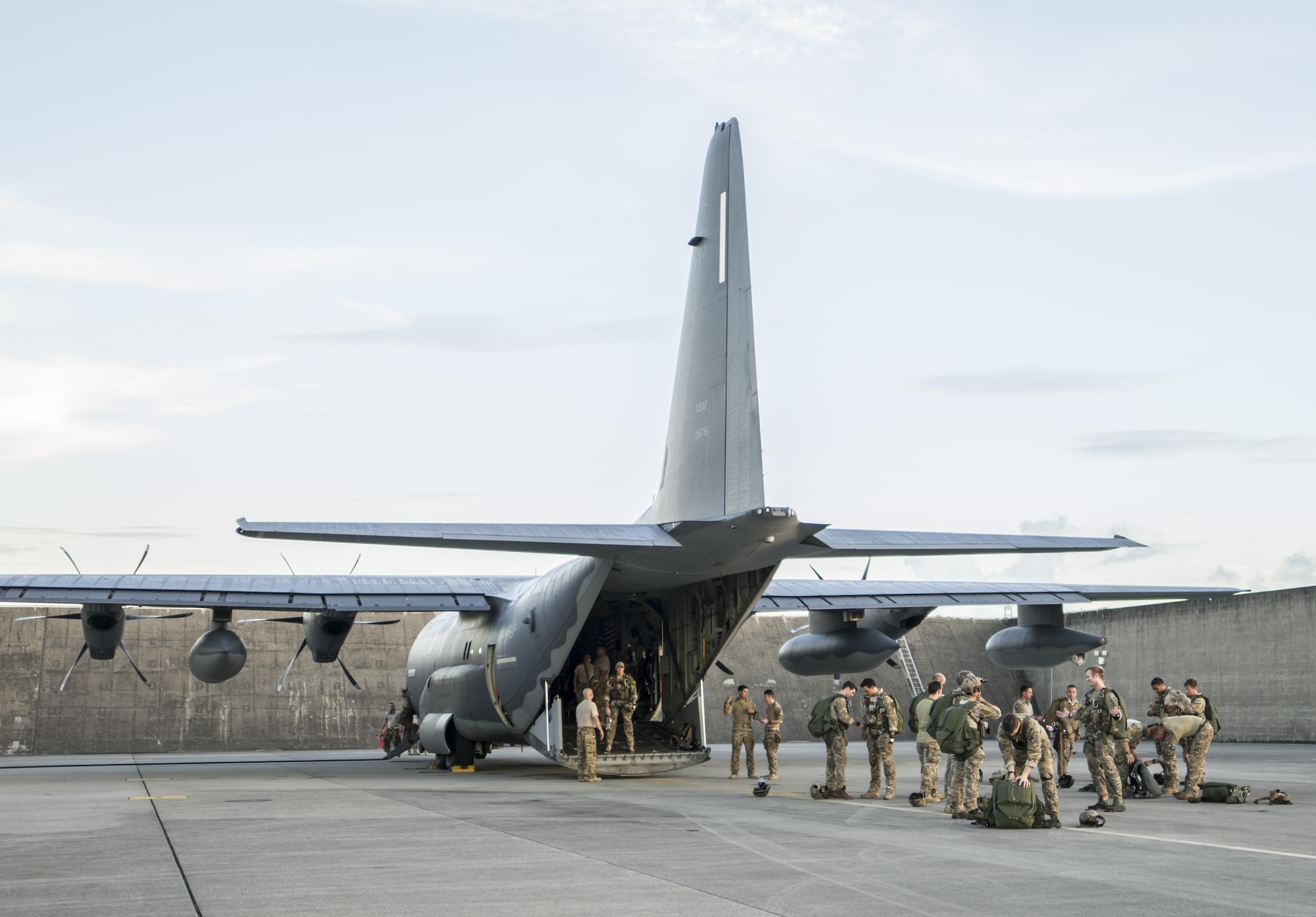 Military free fall operations at Kadena