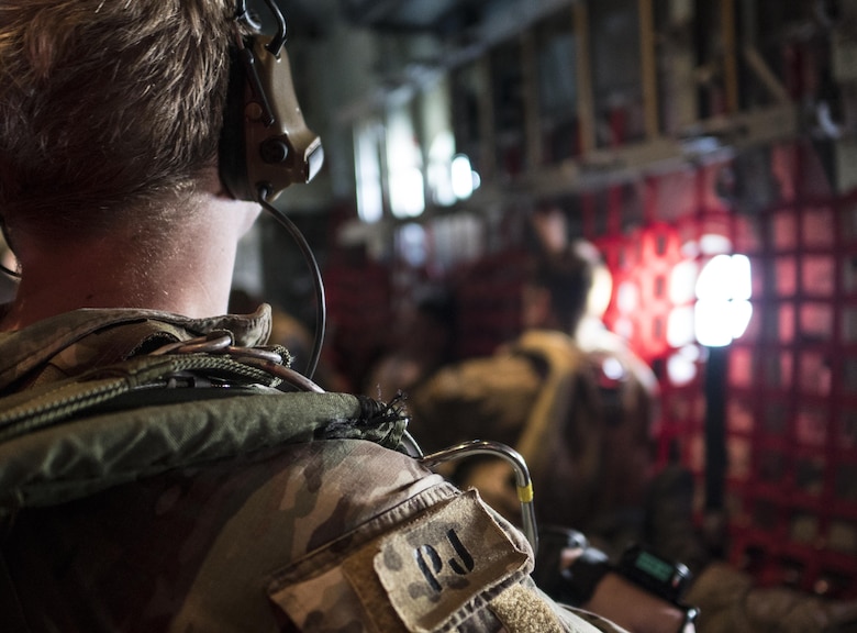 Military free fall operations at Kadena
