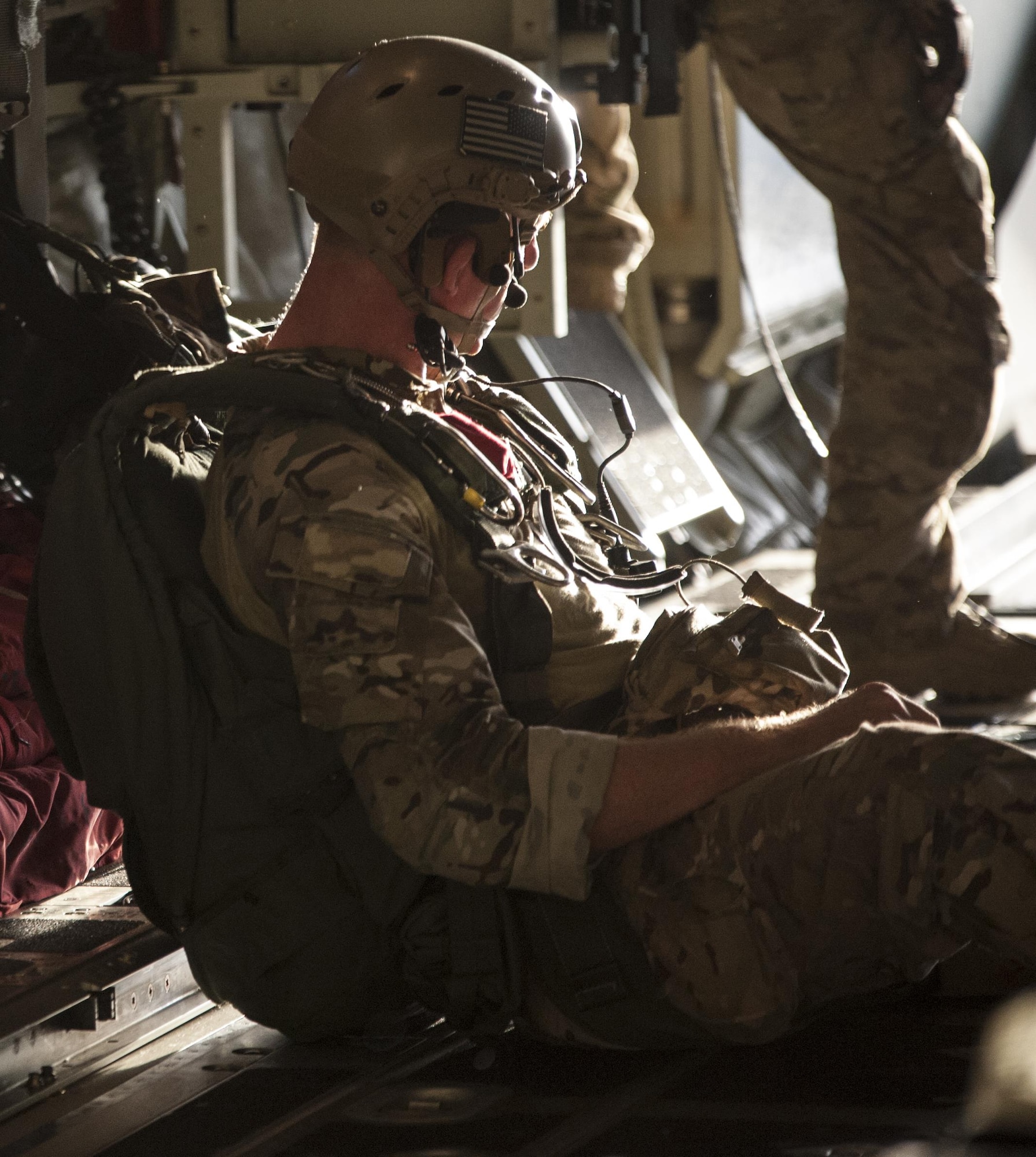 Military free fall operations at Kadena