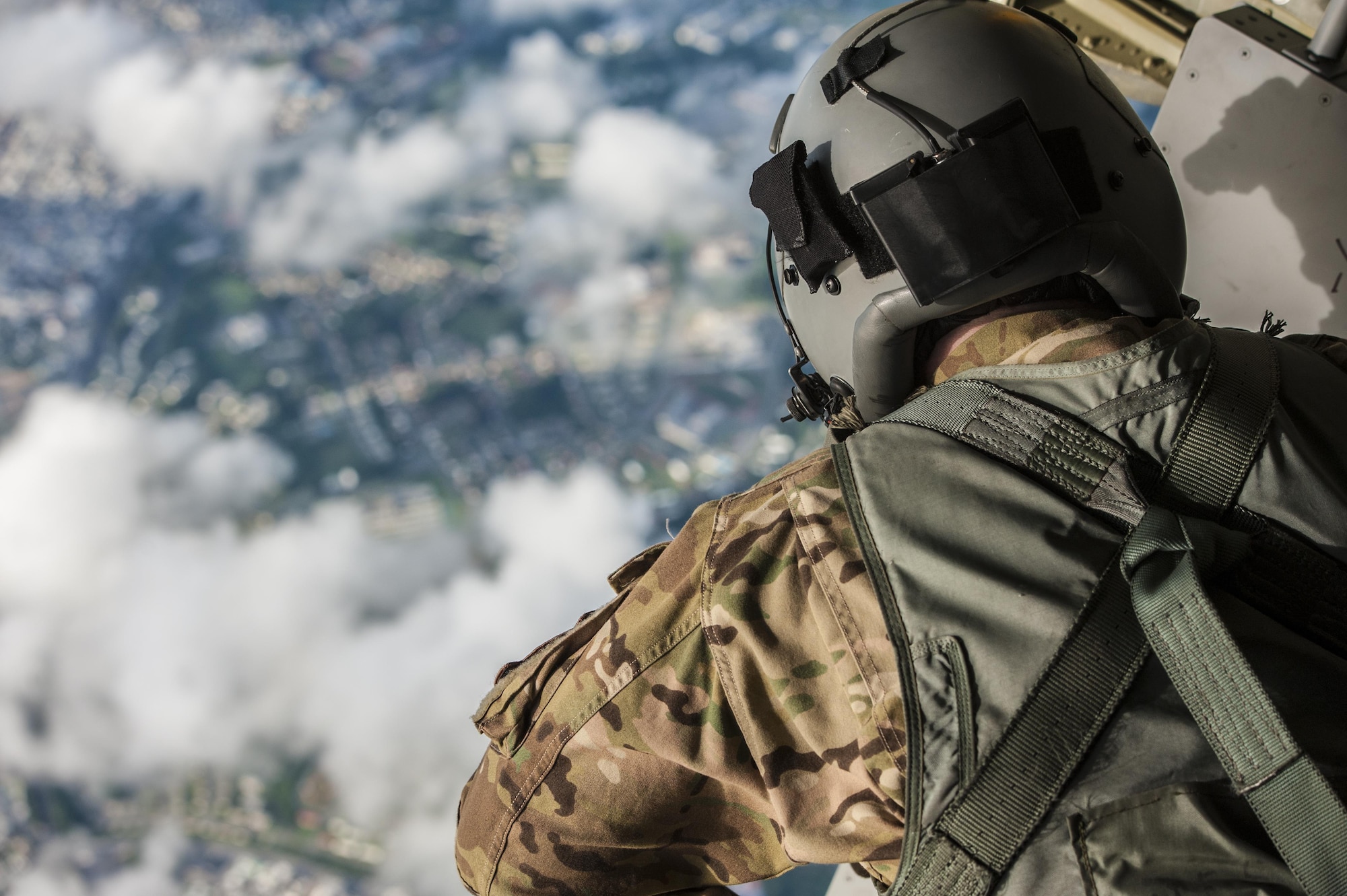 Military free fall operations at Kadena