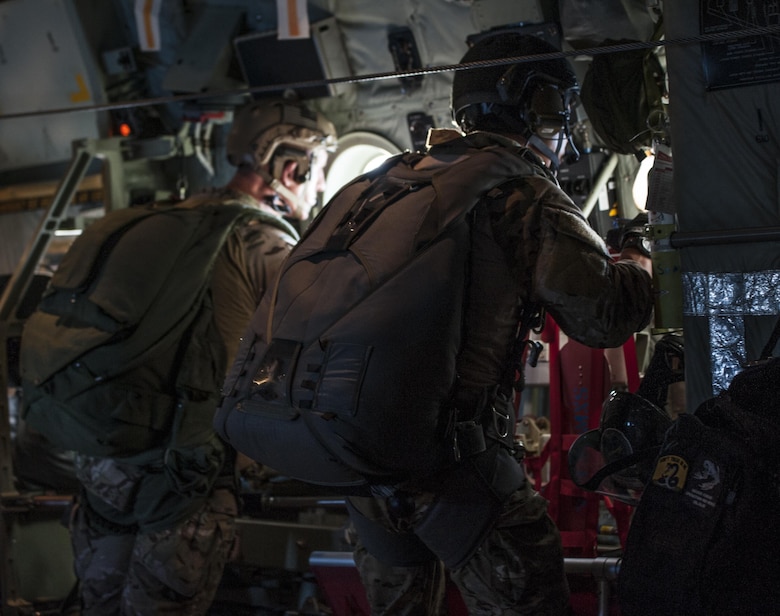 Military free fall operations at Kadena