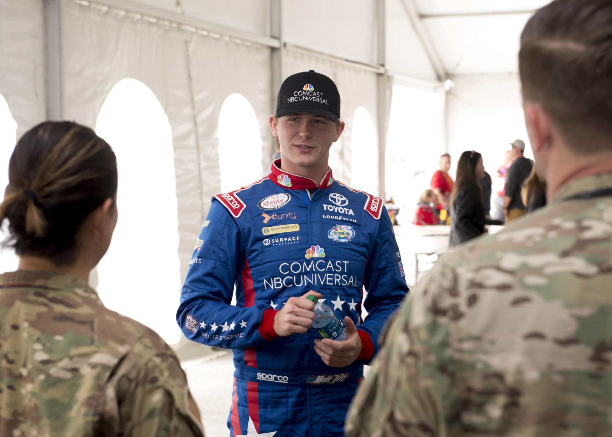 Joe Gibbs Racing hosts Airmen to the track