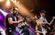 Gary Sinise and the Lt. Dan Band performed a free two-hour USO concert to honor Airmen and their families.