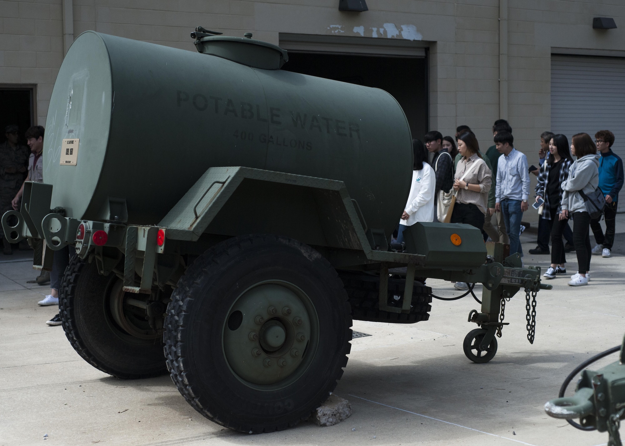 Students from environmental engineering program at Kunsan National University tour the water treatment facility at Kunsan Air Base, Republic of Korea, Sept. 29, 2017. The visit included an introduction about the 8th MDG/BIO, a hands-on learning experience and a tour of the water treatment plant located on the installation. (U.S. Air Force photo by Staff Sgt. Victoria H. Taylor)