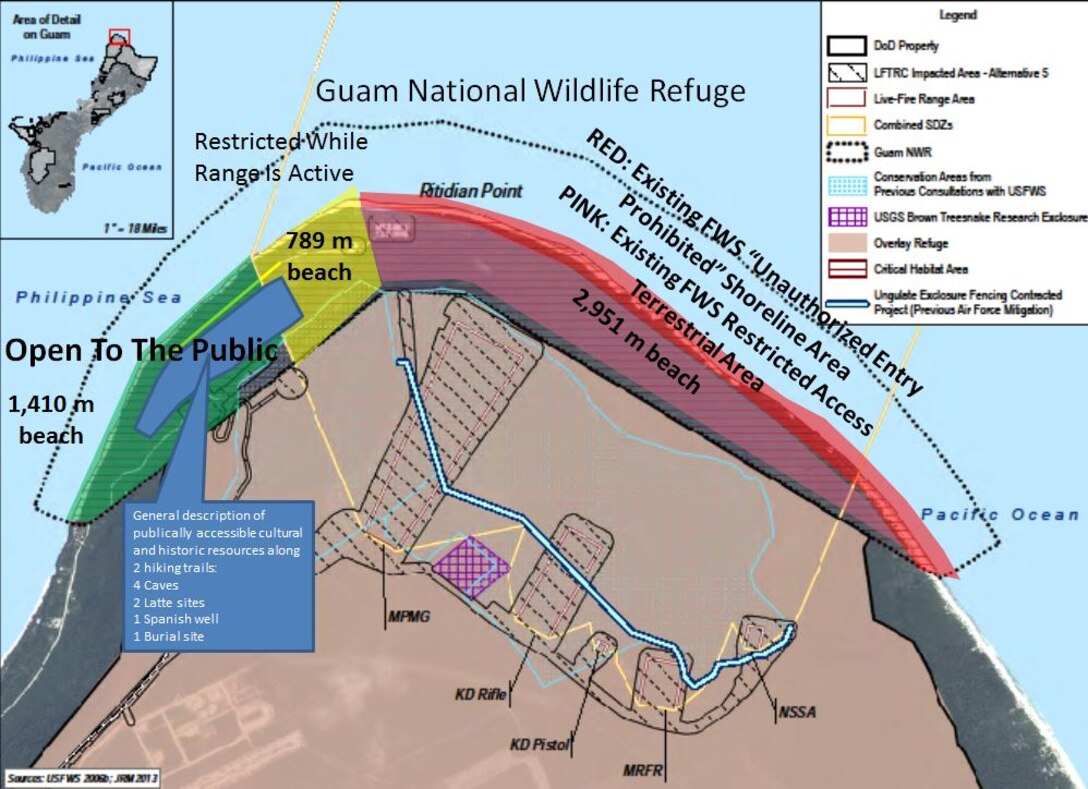 These diagrams offer a further in-depth look towards the build-up, explaining locations, restrictions, and the benefits the build-up will have on Guam.