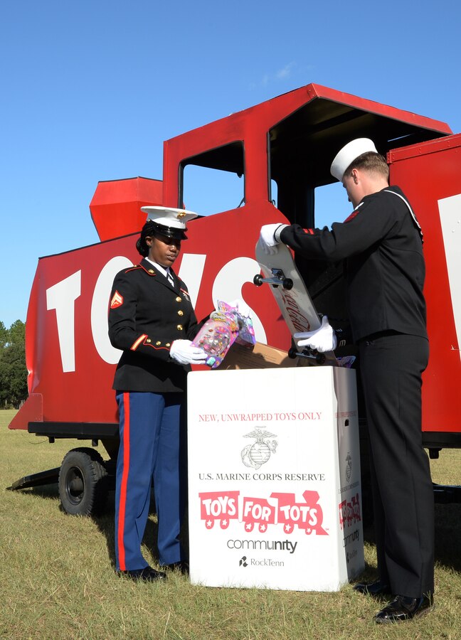 The Southwest Georgia Toys for Tots Program kicks off its annual campaign to collect new, unwrapped toys for less fortunate children in the local community, aboard Marine Corps Logistics Base Albany, Oct. 4.
