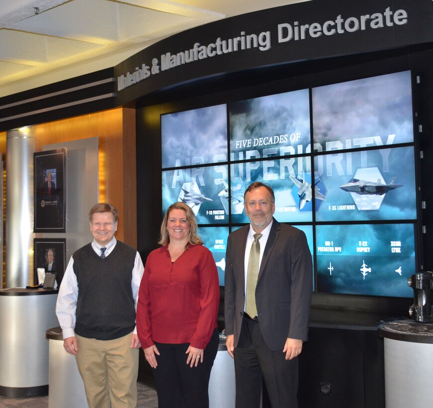 Dr. Eric Lindgren, Dr. Joy Haley and Mr. Doug Carter will be recognized at an upcoming ASC awards banquet in October. (U.S. Air Force photo / by Donna Lindner)
