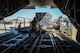 Airmen position a K-loader carrying water and ready-to-eat meals behind a C-130 Hercules at Dobbins Air Reserve Base, Ga. Oct. 4. Airmen loaded a Mansfield Air National Guard C-130 with a total of 23,390 pounds of food and water which will be transported to Puerto Rico and distributed to those in need. (U.S. Air Force photo by Tech. Sgt. Kelly Goonan)