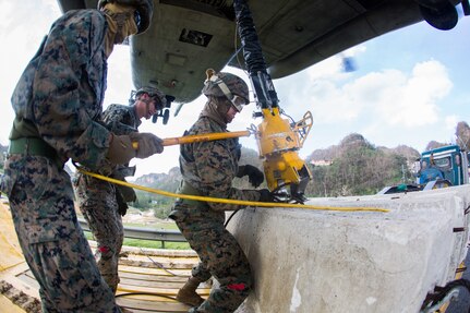 The 26th MEU conducted the HST in order to prevent a dam from collapsing. The MEU is supporting Federal Emergency Management Agency, the lead federal agency, in helping those affected by Hurricane Maria in Puerto Rico to minimize suffering and is one component of the overall whole-of-government response effort.