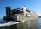 USNS Guam (HST 1) gets underway from Joint Expeditionary Base Little Creek-Fort Story, Oct. 5, 2017