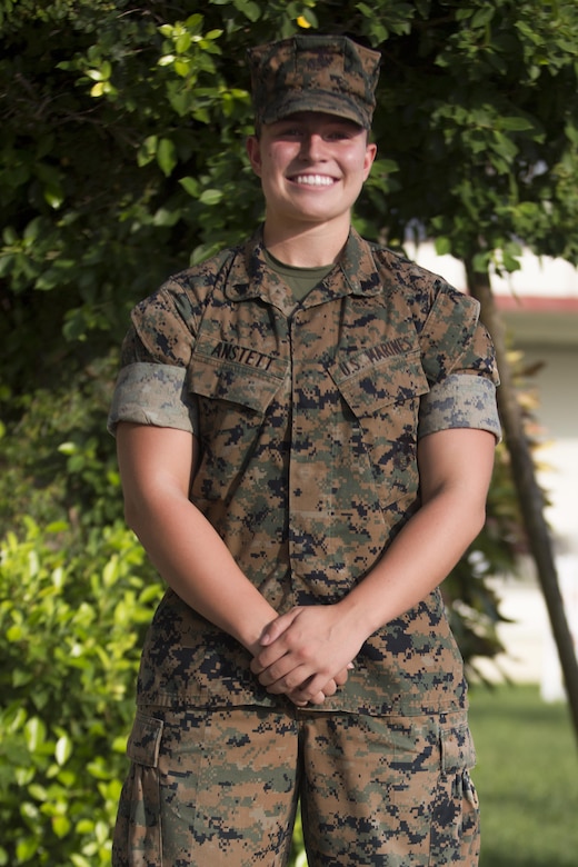 Cpl. Jessica A. Anstett poses for a photo