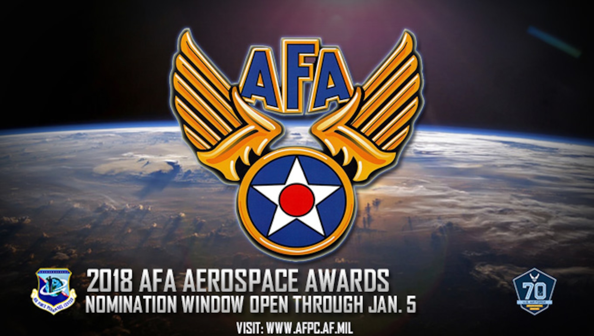 2018 AFA Aerospace Awards; nomination window open through Jan. 5