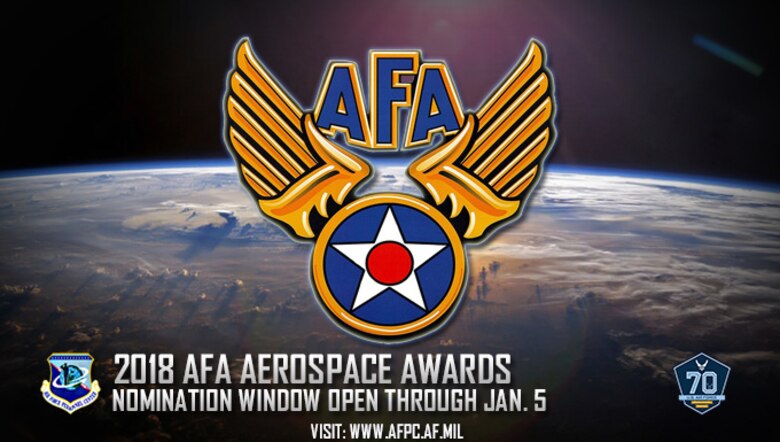 2018 AFA Aerospace Awards; nomination window open through Jan. 5