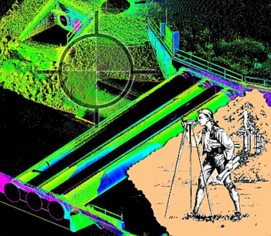 U.S. Army Corps of Engineers Sacramento District land surveying specialists are using modern technology fused together through some very creative “MacGyver-ing” to cut labor costs, improve data quality, access impossible spots and keep surveyors safe.