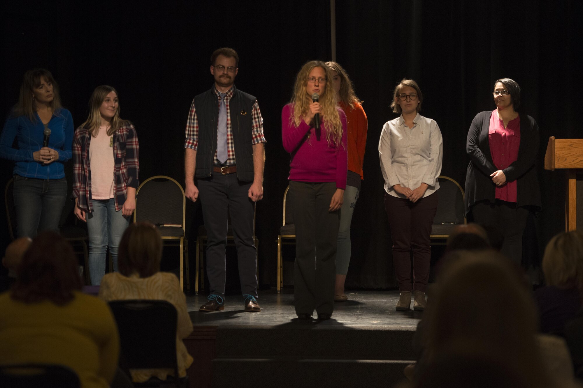 Annually, Abused Women's Aid in Crisis and the Anchorage Alliance for Violence Prevention host a Domestic Violence Awareness Month opening ceremony where members of the local community pledge their commitment to working together to find solutions, create options, and make preventing domestic violence a priority. The 2017 event also marked the 40th anniversary of the AWAIC.