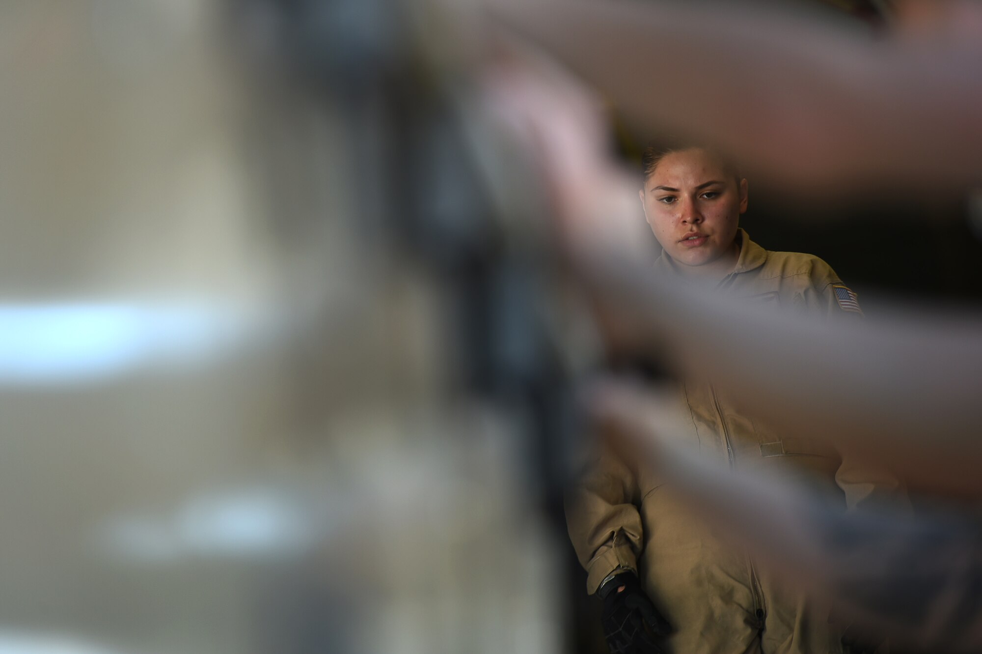 The C-17 crewmembers were tasked with loading two of the Air Force’s newest Block 5 MQ-9 Reapers and transporting them to areas of responsibility downrange. (U.S. Air Force photo by Senior Airman James Thompson)