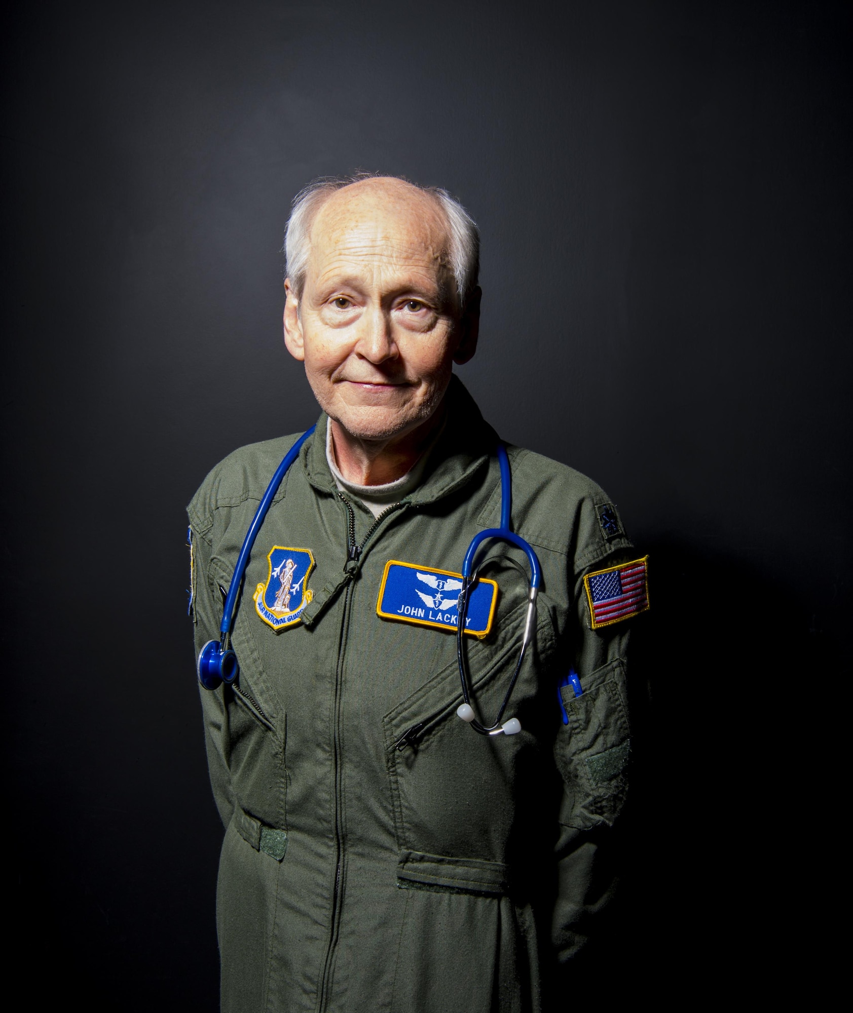 Photo of Lt. Col. John Lackey, Flight Physician for the 130th Medical Group, McLaughlin Air National Guard Base, Charleston, W.Va.