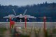 An F-22 Raptor from the 1st Fighter Wing, Joint Base Langley-Eustis, Virginia lands at Royal Air Force Lakenheath, England Oct. 8, 2017. The U.S. Air Force has deployed F-22 Raptors, Airmen and associated equipment to RAF Lakenheath, for a flying training deployment to conduct air training with other Europe-based U.S. aircraft and NATO allies. (U.S. Air Force photo/ Tech. Sgt. Matthew Plew)