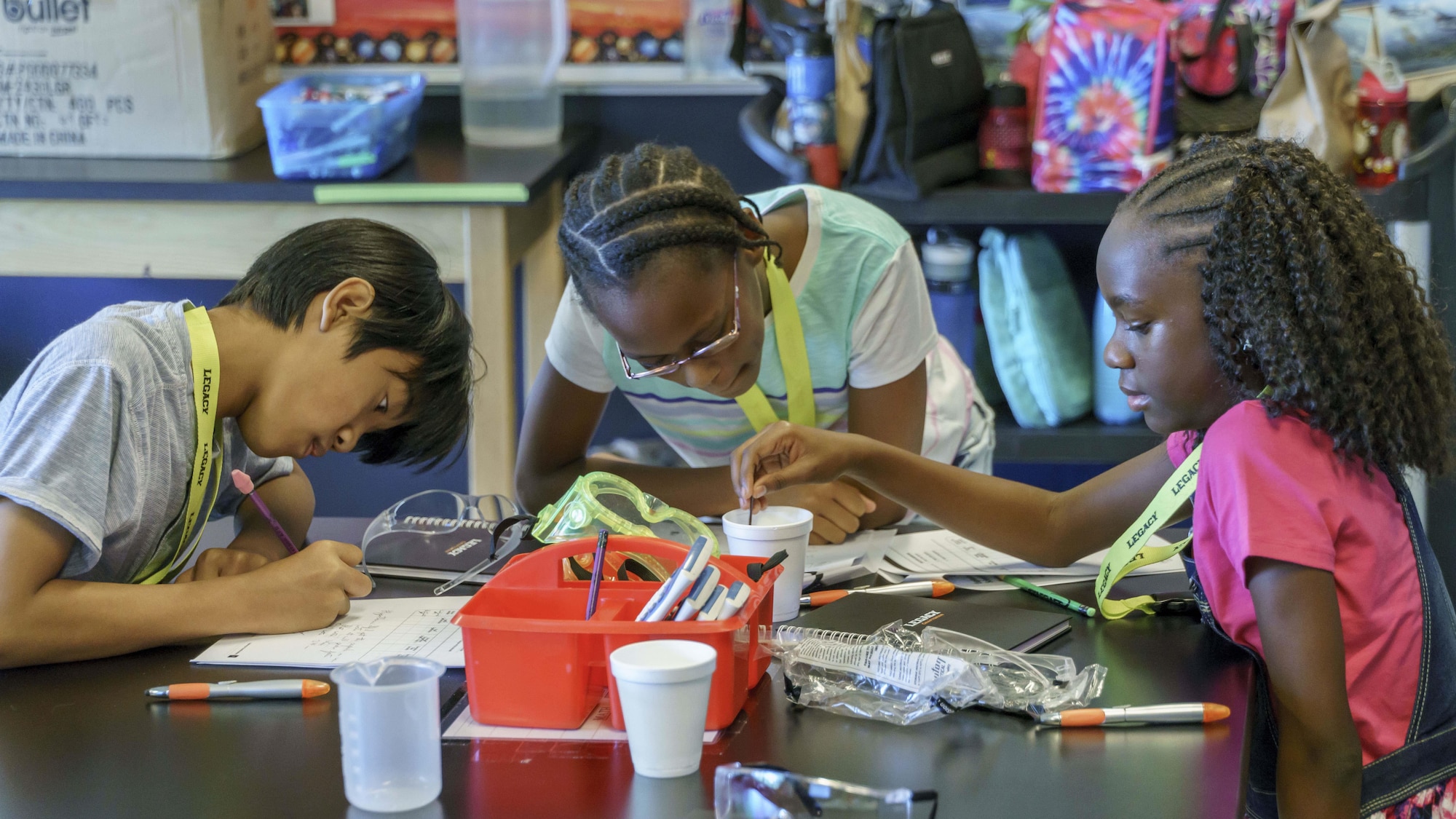 AFRL LEGACY camp students participate in group activity