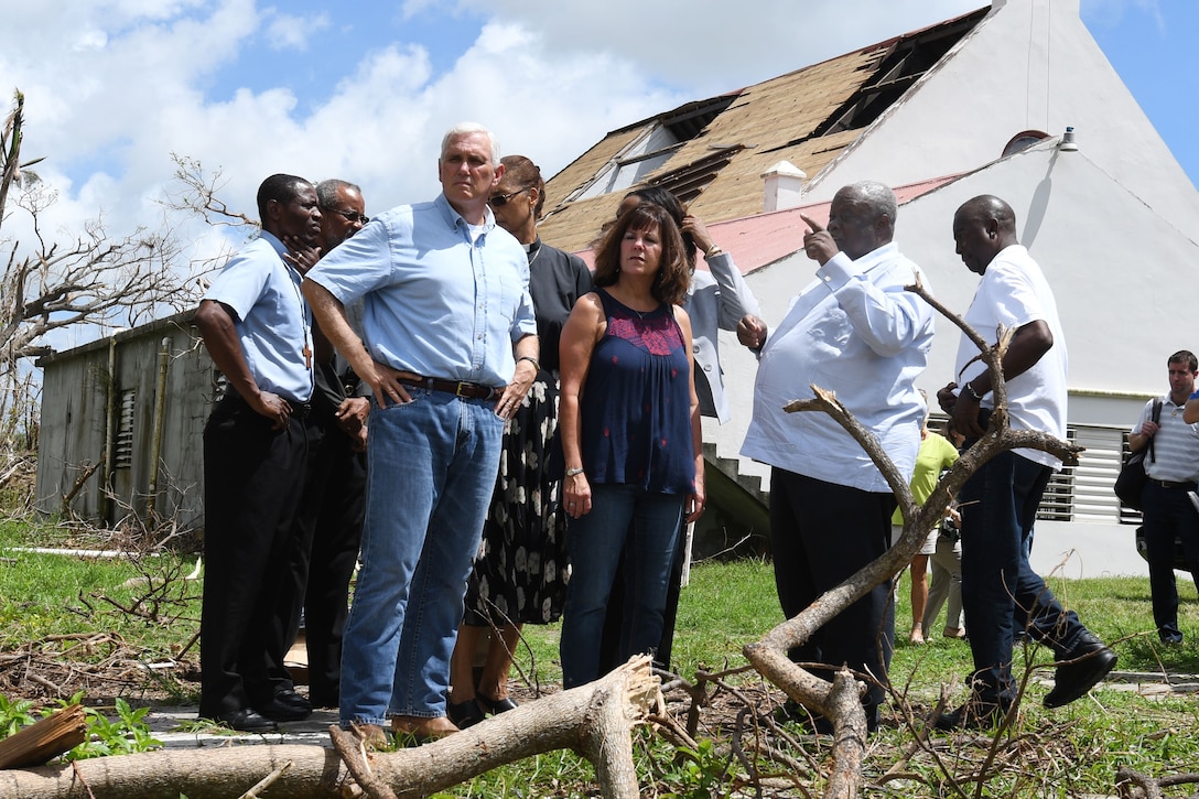 Vice President Pence visits church in St Croix