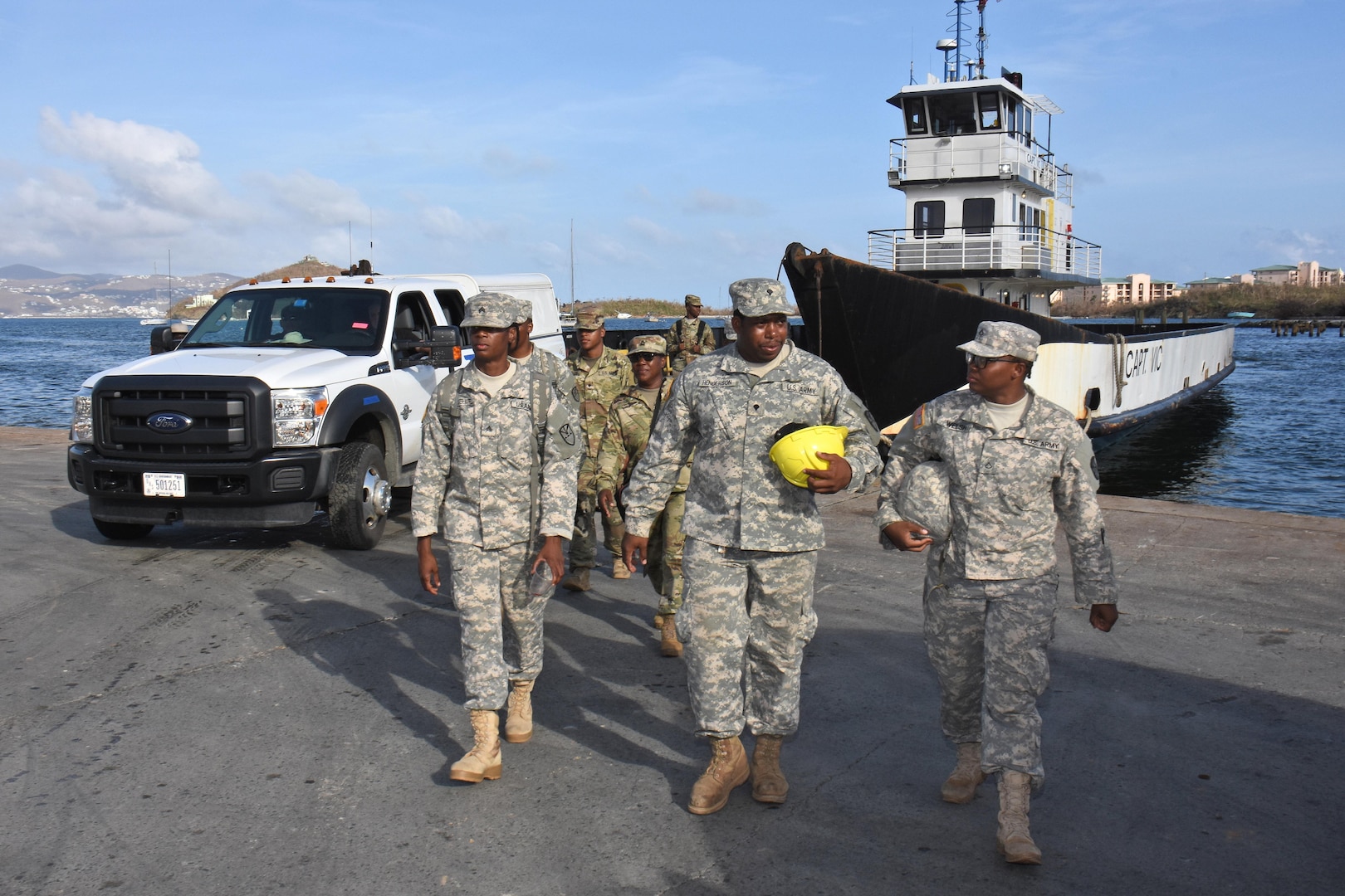 Virgin Islands Soldiers assisting after hurricanes