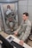 Staff Sgt. Jonathon Lee, pulmonary technician with the Aeromedical Consultation Service Internal Medicine Branch, conducts a demonstration of a pulmonary function test for forced vital capacity as Staff Sgt. Sean O’Neill sits in a pressurized cabin awaiting the command to exhale. The branch reviews around 700 requests for waiver recommendation cases annually concerning pilots, navigators and other aircrew, with 90 percent of them receiving waiver recommendations. (U.S. Air Force photo/John Harrington)