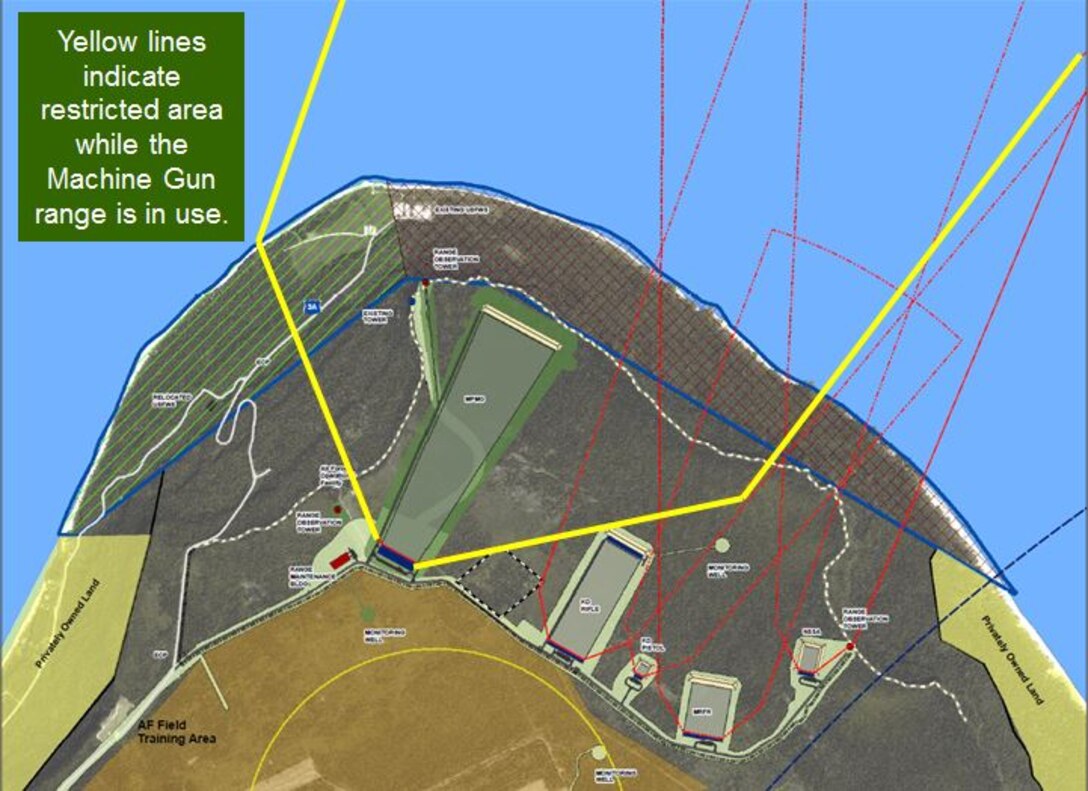 Access to the U.S. Fish & Wildlife Ritidian Unit will be restricted only when the Machine Gun range is in use because the access road crosses into the Surface Danger Zone.
