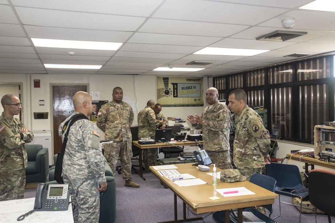 1st MSC commander surveys Hurricane Maria recovery