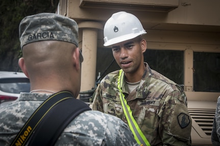 1st MSC commander surveys Hurricane Maria recovery