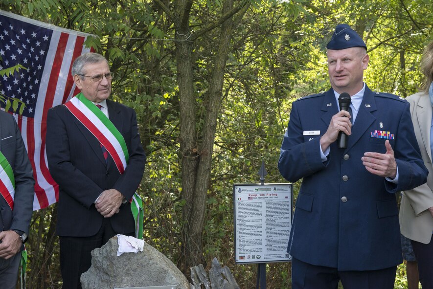 WWII fallen pilot honored in Bologna, Italy
