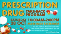 A one-day event for the public to surrender their expired/unused medications to local law enforcement for destruction. (Graphic by Crystal Abbott)