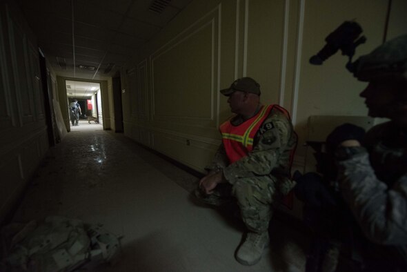 at an undisclosed location in Southwest Asia, Oct. 5, 2017. The HRRT team is a highly trained response force that trains to respond to active shooter, barricaded subjects and hostage rescue situations.