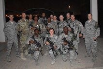 at an undisclosed location in Southwest Asia, Oct. 5, 2017. The HRRT team is a highly trained response force that trains to respond to active shooter, barricaded subjects and hostage rescue situations.