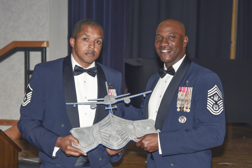 CMSAF visited McConnell for an enlisted call and to charge McConnell's newest SNCOs.